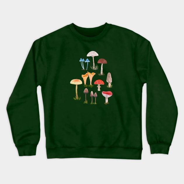 Mushrooms Crewneck Sweatshirt by Das Brooklyn